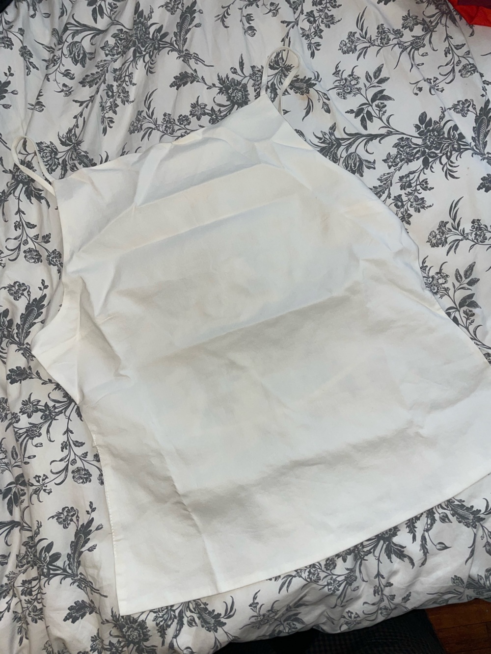 Zara backless cream top